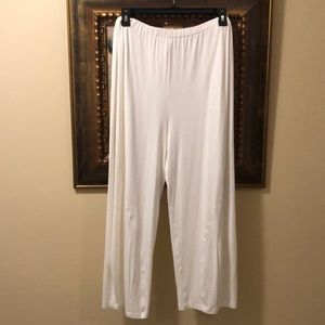 Parmi wide pleated detail leg ultra soft cropped coordinate pants